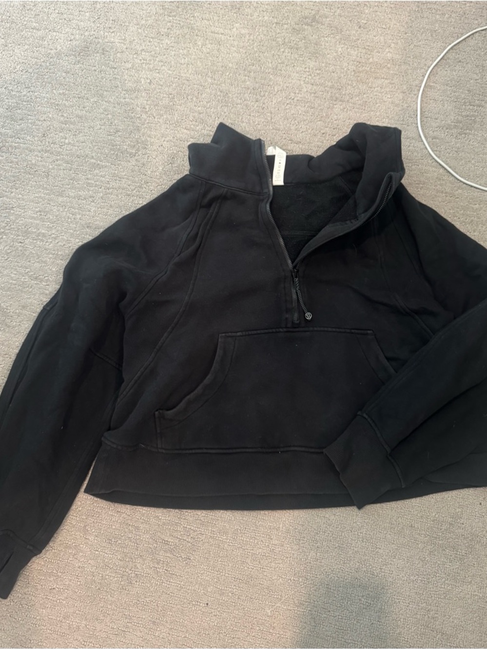 lululemon athletica Black Quarter-Zip Pullover Jacket